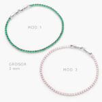 Pulso Tenis 2mm. Chapa de Rodio 670