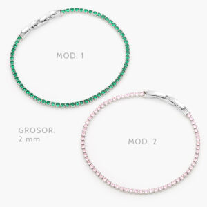 Pulso Tenis 2mm. Chapa de Rodio 670