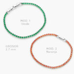 Pulso Tenis 2.7mm. Chapa de Rodio 672