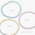 Pulso Tenis 3.6mm. Chapa de Rodio 674