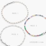 Pulso Tenis 2mm. Chapa de Rodio 677