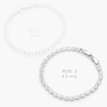 Pulso Tenis Zirconia Blanca Chapa de Rodio 678