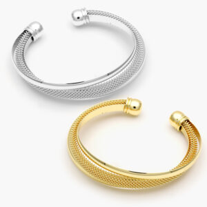 Brazalete Malla Chapa de Oro 709