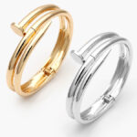 Brazalete Chunky Chapa de Oro 715