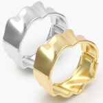 Brazalete Chunky Chapa de Oro 718