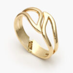 Brazalete Chunky Chapa de Oro 732