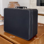 Maletín organizador de joyería - Vinipiel gris oxford