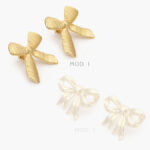 Aretes Chunky Moño Acero Inoxidable 260