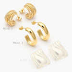 Aretes Chunky Acero Inoxidable 265
