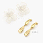 Aretes Flor Acero Inoxidable 274