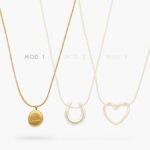 Collar Corazon Acero Inoxidable 546