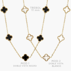 Collar Flores Acero Inoxidable 550