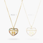 Collar Corazon Mamá Acero Inoxidable 605
