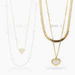 Layer Corazon Madre Perla Acero Inoxidable 486