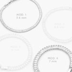 Pulso Tenis Zirconia Blanca Chapa de Rodio 673