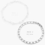 Pulso Tenis Zirconia Blanca Chapa de Rodio 679