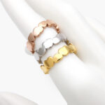 Anillo Corazones Lizos Acero Inoxidable 593