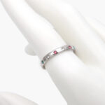 Anillo Zirconias Acero Inoxidable 599