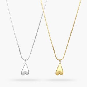 Collar Corazón Acero Inoxidable 568