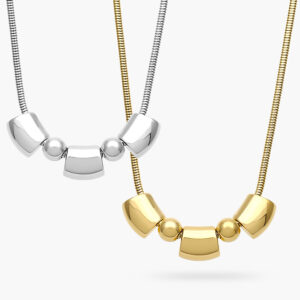 Collar Liso Chunky Acero Inoxidable 573