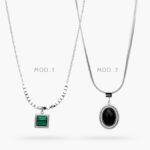 Collar Acrílico Acero Inoxidable 581