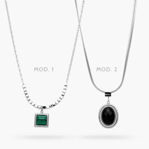 Collar Acrílico Acero Inoxidable 581