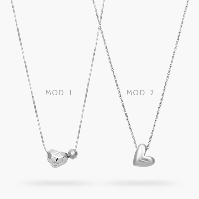 AD0583 Collar Corazón Acero Inoxidable 583 - Image 1