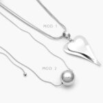 Collar Chunky Corazón Acero Inoxidable 593