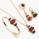 Juego 4pzs Acrílico Rojo Acero Inoxidable 159-2