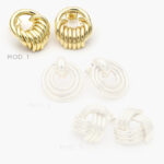 Aretes Chunky Chapa de Oro 669