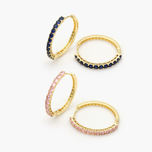 Arracadas Zirconias Chapa de Oro 928