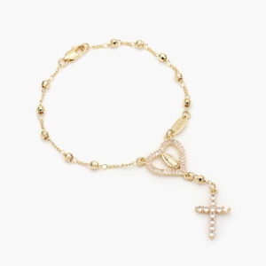 Misterio Virgen Corazón Chapa de Oro 311