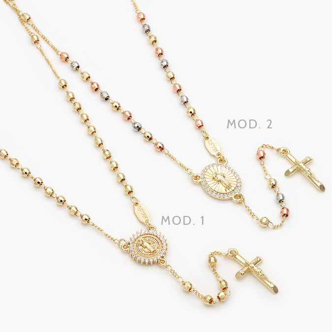 CR0114 Rosario San Benito Chapa de Oro 114 - Image 1