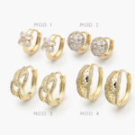 Arracadas Chapa de Oro Grupo 18