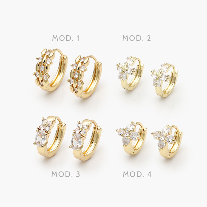 Grupo-25 Huggies Zirconia Chapa de Oro Grupo 25 - Image 1