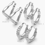 Arracadas Chapa de Rodio Grupo 43