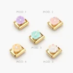 Charm Flor Perla Acero Inoxidable Grupo 210