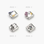 Charm Mickey Zirconias Acero Inoxidable Grupo 216