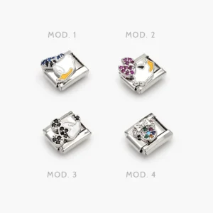 Charm Mickey Zirconias Acero Inoxidable Grupo 216