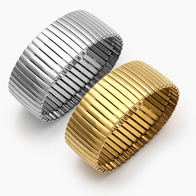 AP0747 Brazalete Elástico Acero Inoxidable 747 - Image 1