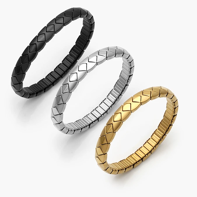 AP0757 Brazalete Elástico Acero Inoxidable 757 - Image 1