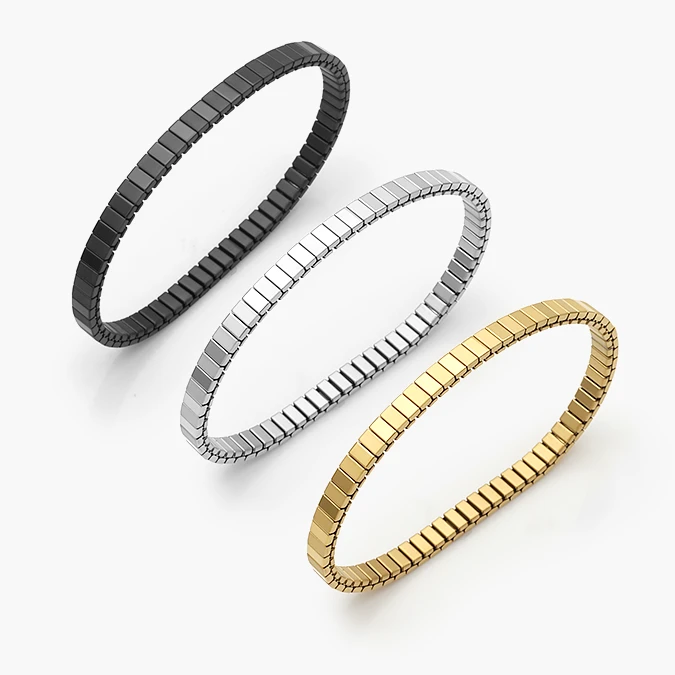 AP0761 Brazalete Elástico Acero Inoxidable 761 - Image 1