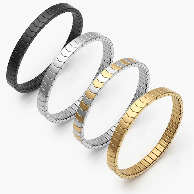 AP0778 Brazalete Elástico Acero Inoxidable 778 - Image 1