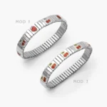 Brazalete Elástico Cerezas Acero Inoxidable 797