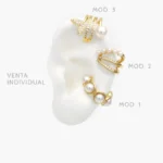 Cuff Perlas Chapa de Oro 132