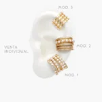 Cuff Perla Chapa de Oro 142