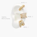 Cuff Perlas Chapa de Oro 144