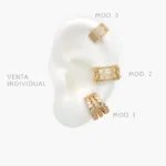 Cuff Zirconias Chapa de Oro 146