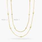 Collar Cadena Chapa de Oro 560