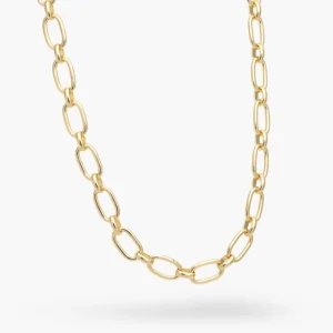 Collar Cadena Chapa de Oro 565-1